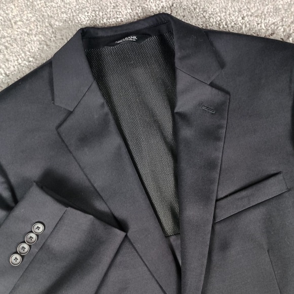 Jos. A. Bank Other - Jos. A. Bank Blazer 42 Short Mens Black Slim Fit Traveler Travel Tech Wool Blend